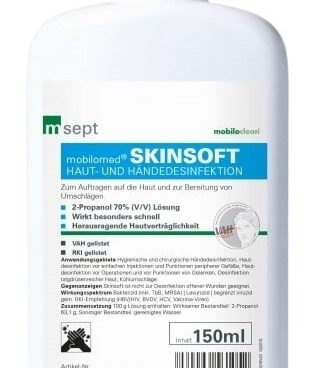 Cleanclub Haut Händedesinfektion Skinsoft 150ml