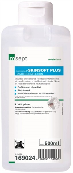 Cleanclub Haut Händedesinfektion Skinsoft PLUS 500ml